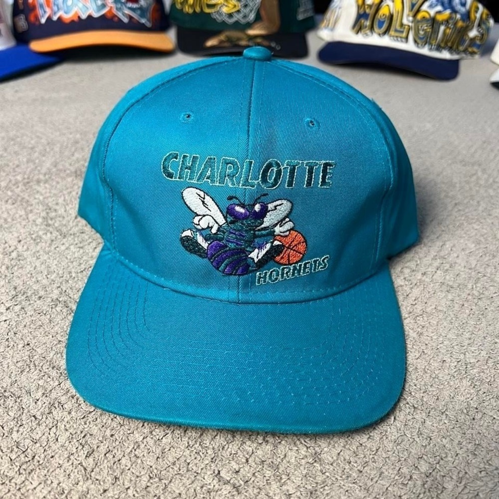 Vintage 1990s charlotte hornets hat   One size fits all